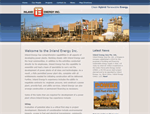 Tablet Screenshot of inlandenergy.com